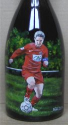 Bouteille personnalisée footballeur