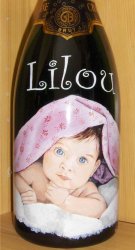 Bouteille peinte Lilou